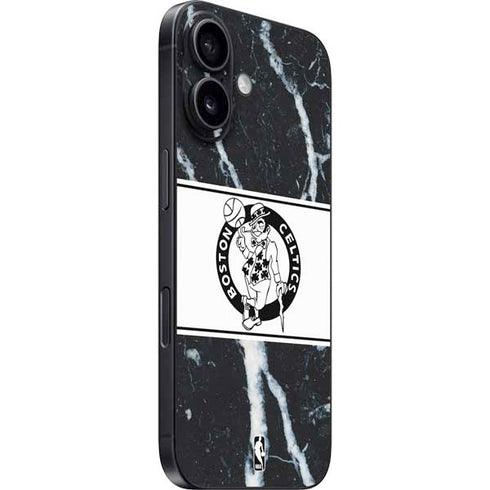 NBA Boston Celtics Marble iPhone 16 Plus Skin